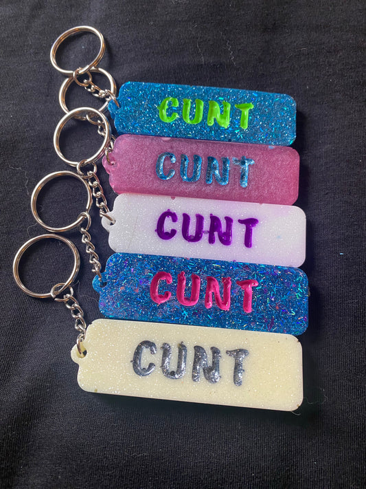 Sweary keychain/luggage tag