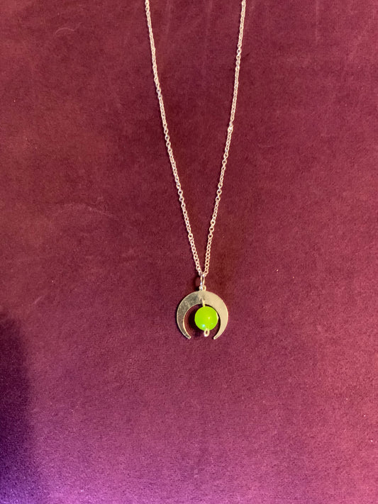 Moon drop necklace