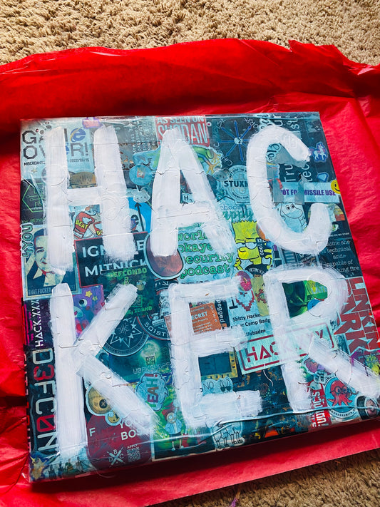 Hacker sticker art