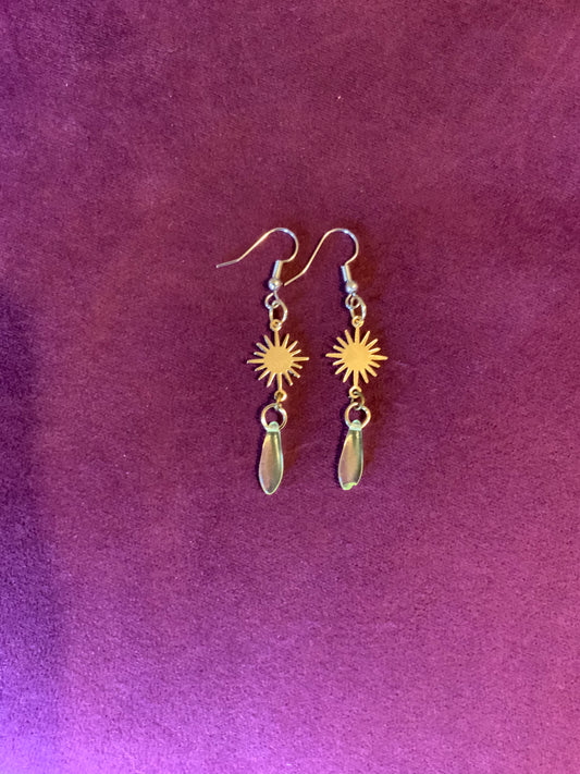 Sunburst earrings