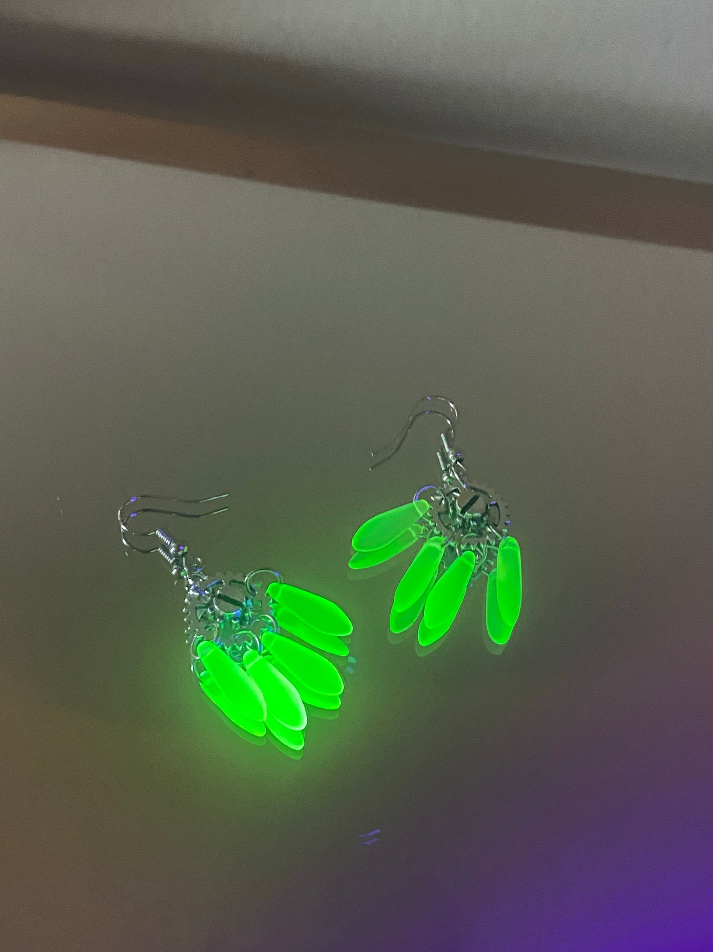 Steampunk gear UG spike earrings