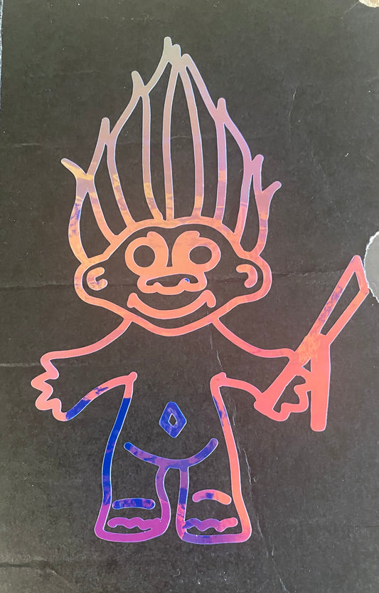Danger Troll vinyl sticker