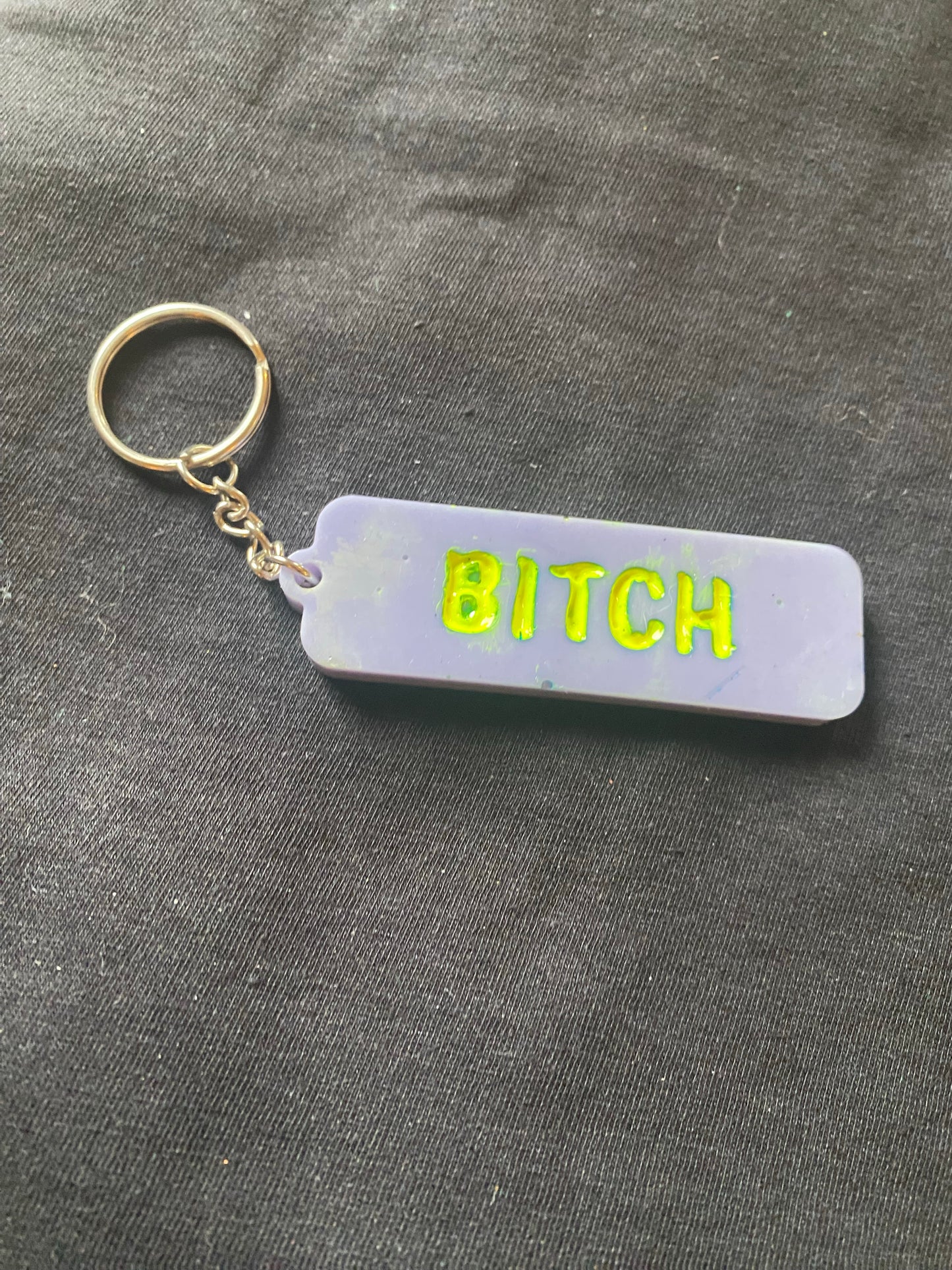 Sweary keychain/luggage tag