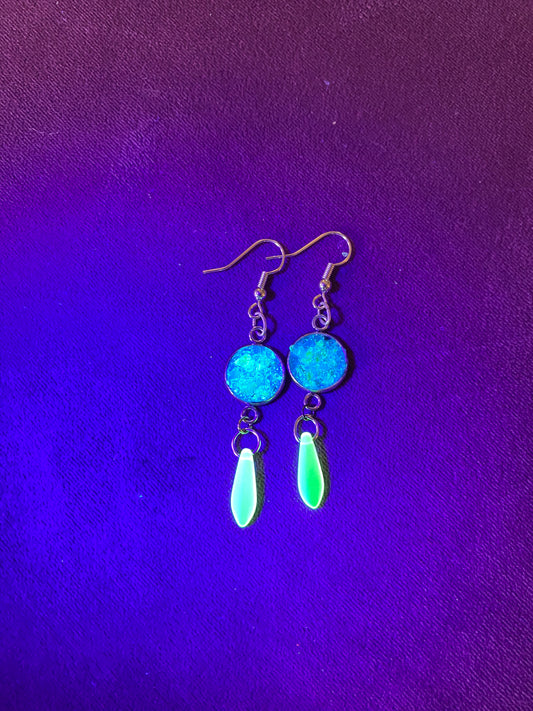 Druzy drop earrings