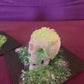 Uranium Glass Skull sculpture