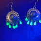 Round earrings with UG beads